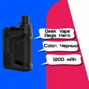 Набор GeekVape Aegis Hero Pod Kit, 1200 мАч, черный, 1 шт., без жидкости