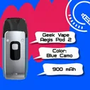 Набор Geek Vape AP2(Aegis Pod 2) Pod Kit, 900 мАч, 18 Вт, Blue Camo, 1 шт., без жидкости